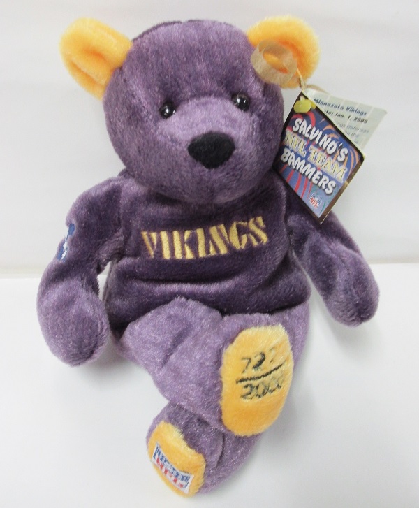 Salvinos Minnesota Vikings #1 NFL Team Bear<br>Commemorative Plush Bear<br>(Click Picture-FULL DETAILS)